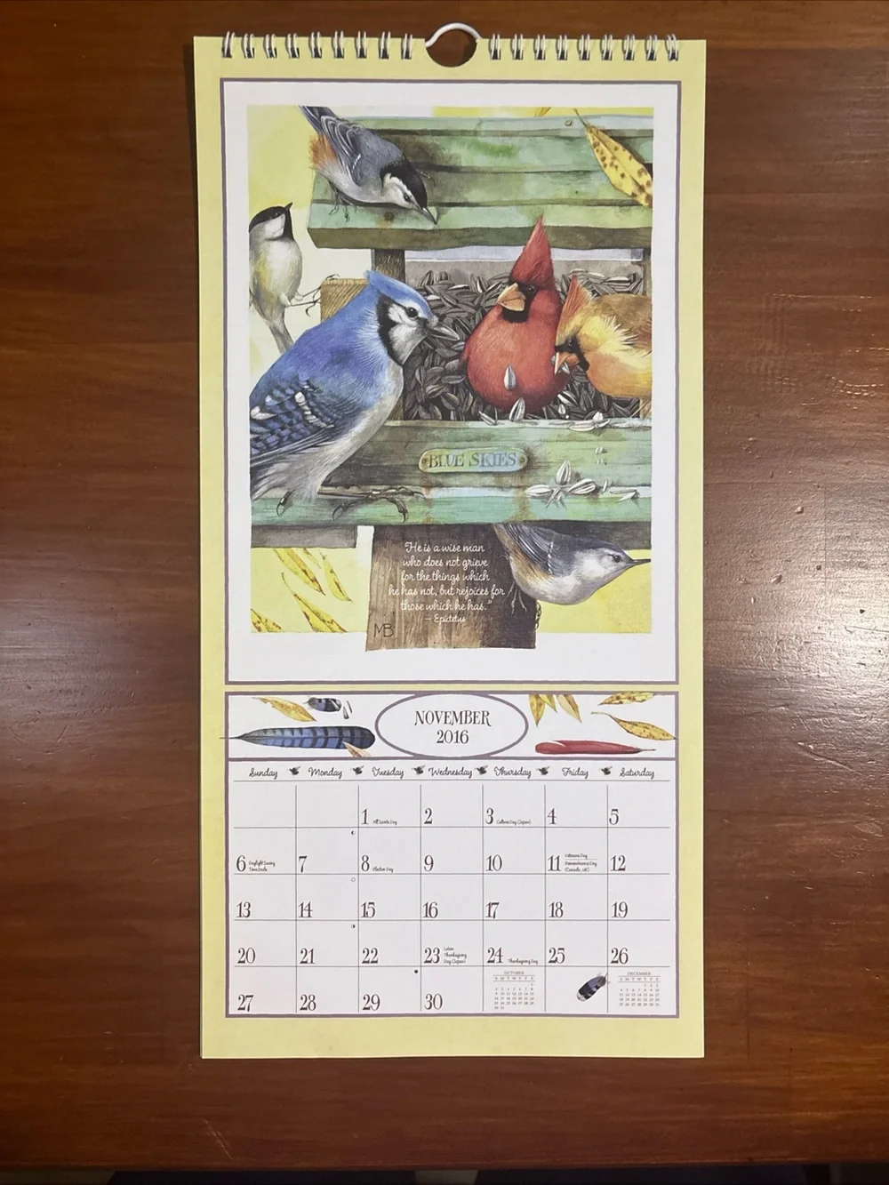 2016 The LANG Marjolein Bastin Nature’s Journal Calendar + Sleeve 15”x8”